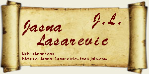 Jasna Lašarević vizit kartica